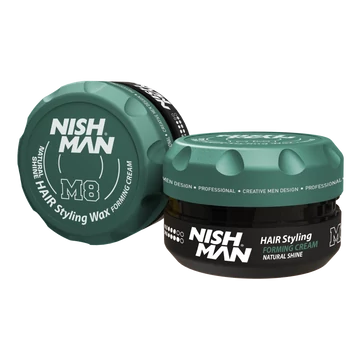 Nish Man hajformázó (M8) Forming Cream Natural Shine Wax 100ml
