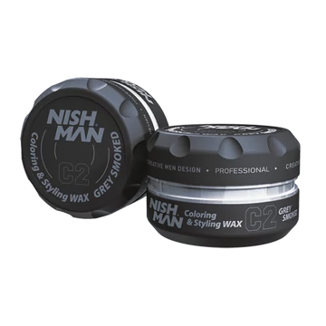 Nish Man hajformázó és színező wax (C2) szürke 100ml