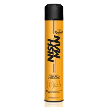Nish Man Pro Styling Hair Spray (04) Extra Strong Hold hajlakk 400ml
