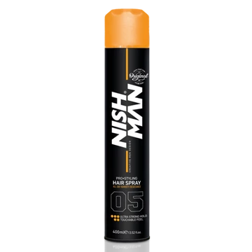 Nish Man Pro Styling Hair Spray (05) Ultra Strong Hold hajlakk 400ml