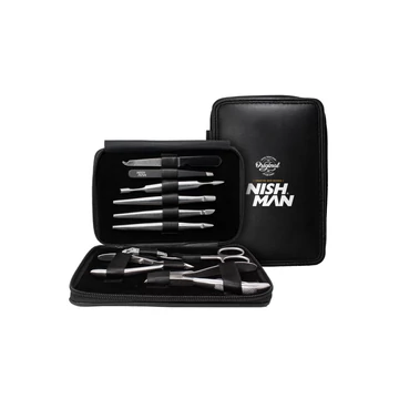 Nish Man Nail Tools - Silver manikür készlet (10 darabos)
