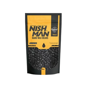 Nish Man Professional Hard Wax Beans Black gyanta 500g
