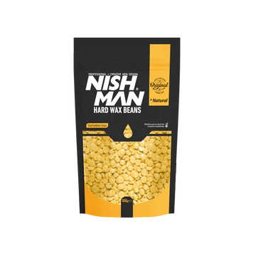 Nish Man Professional Hard Wax Beans Natural gyanta 500g
