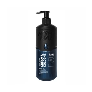 Nish Man Cream&amp;Cologne borotválkozás utáni balzsam (02) Arctic Blue 400ml

