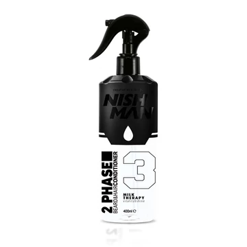 Nish Man 2 Phase szakáll és haj kondicionáló Milk Therapy 400ml (szalon kiszerelés)
