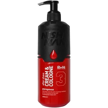 Nish Man Cream&amp;Cologne borotválkozás utáni balzsam (03) Pyrogeneous 400ml
