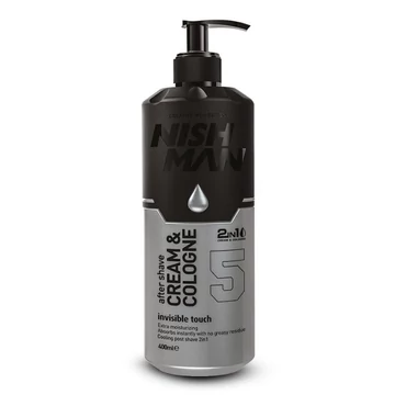 Nish Man Cream&amp;Cologne borotválkozás utáni balzsam (05) Invisible Touch 400ml
