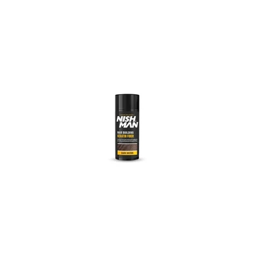 Nish Man Keratin Fiber dúsító és színező hatású folt kitöltő rostok (sötét barna) 20g
