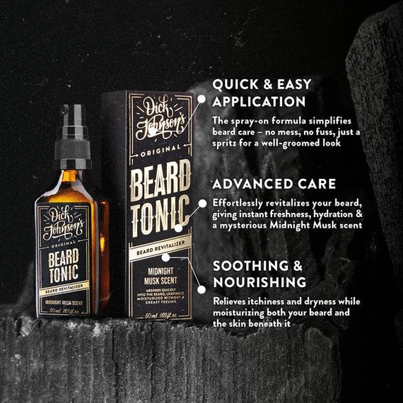 Dick Johnson Beard Tonic Midnight Musk szakáll revitalizáló 50ml
