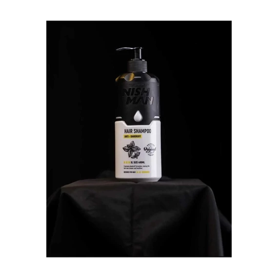 Nish Man Hair Shampoo - Anti Dandruff XL Size sampon 480ml