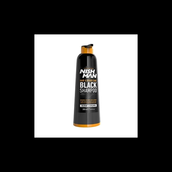 Nish Man Hair & Beard Black Shampoo 200ml