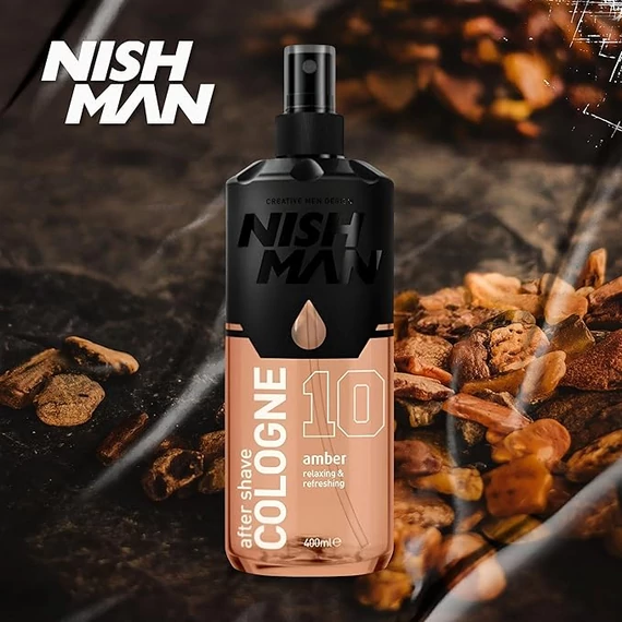 Nish Man After Shave Lotion Cologne 10 Amber borotválkozás utáni folyadék 400ml
