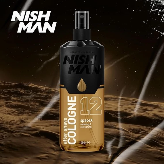 Nish Man After Shave Lotion Cologne 12 Spunk/X-Space borotválkozás utáni folyadék 400ml