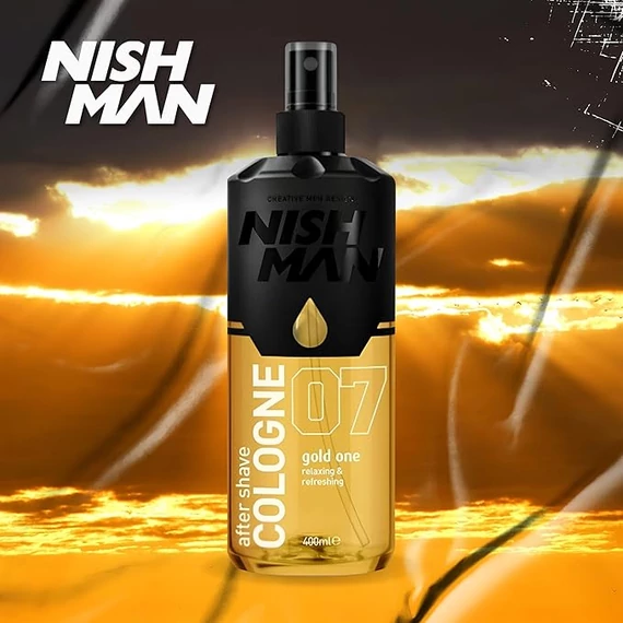 Nish Man After Shave Lotion Cologne 07 Gold One borotválkozás utáni folyadék 400ml