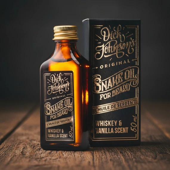 Dick Johnson Original Snake Oil szakállolaj 50ml whiskey és vanília illattal