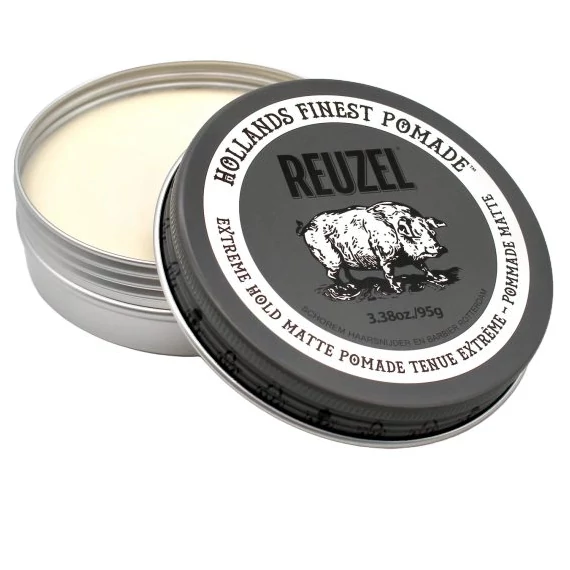 Reuzel Pomade Extreme Hold - Matte Finish, Strong Hold hajformázó 95g
