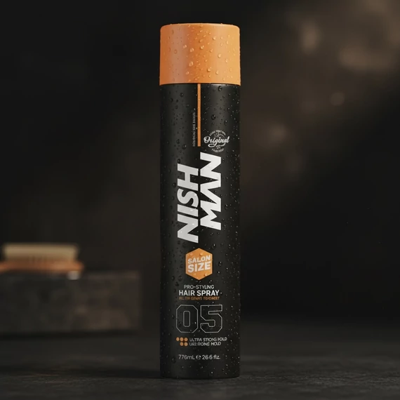 Nish Man Pro Styling Hair Spray (05) Ultra Strong Hold hajlakk 769ml (Pro Size)