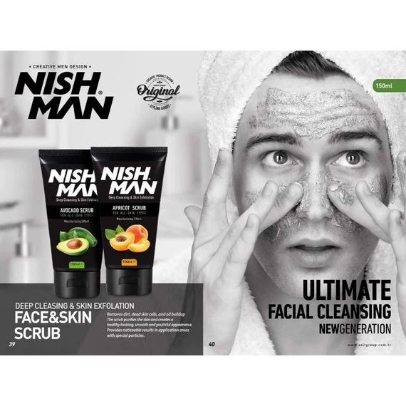 Nish Man Apricot test és arcradír 300ml