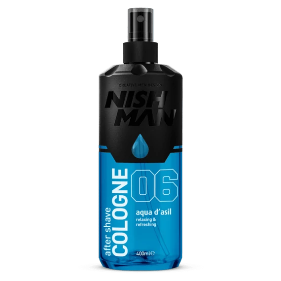 Nish Man After Shave Lotion Cologne 06 Aqua d'Asil borotválkozás utáni folyadék 400ml
