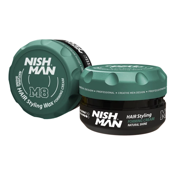 Nish Man hajformázó (M8) Forming Cream Natural Shine Wax 100ml
