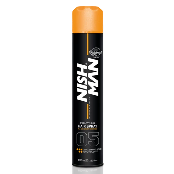 Nish Man Pro Styling Hair Spray (05) Ultra Strong Hold hajlakk 400ml