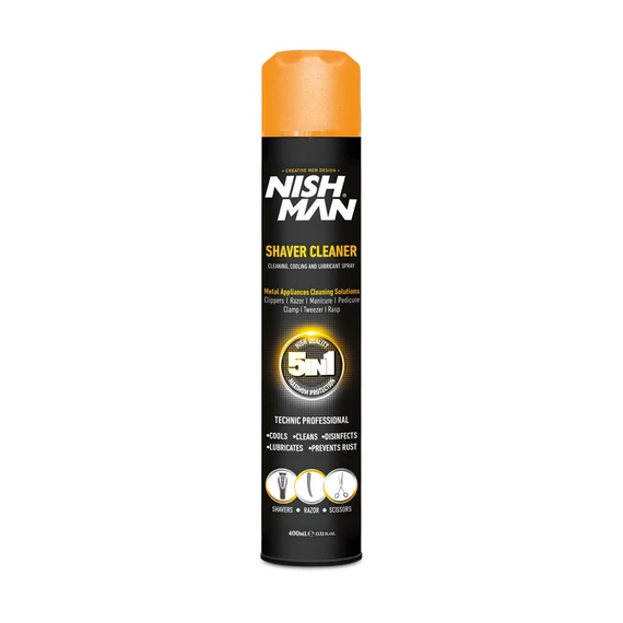 Nish Man Shaver Cleaner gép tisztító 5 az 1-ben spray 400ml
