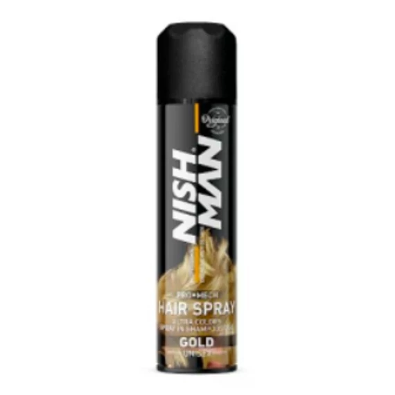 Nish Man Pro Mech arany hajszínező spray 150ml
