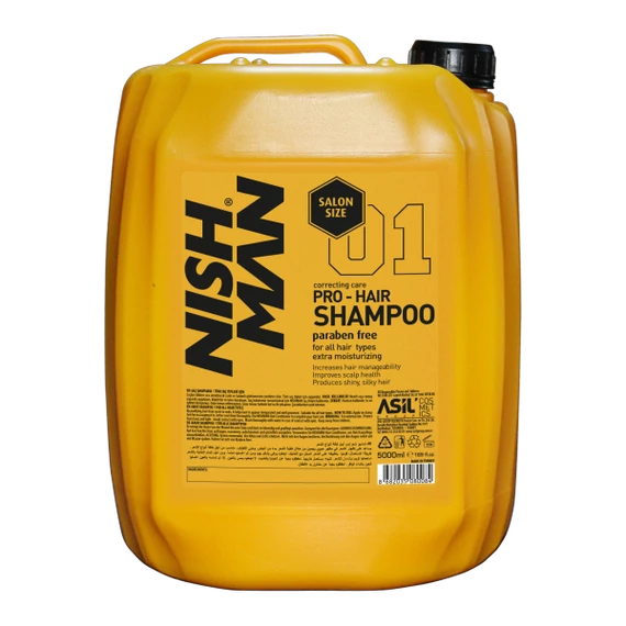 Nish Man Pro-Hair Keratin Complex sampon 5000ml (szalon kiszerelés)