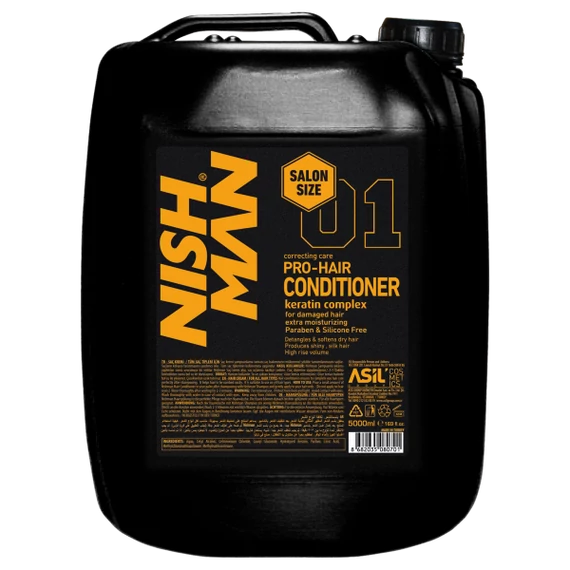Nish Man Pro-Hair kondicionáló balzsam keratin complex-szel 5000ml
