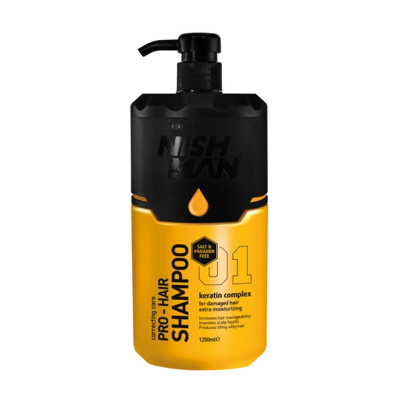 Nish Man Pro-Hair sampon keratin complex-szel 400ml
