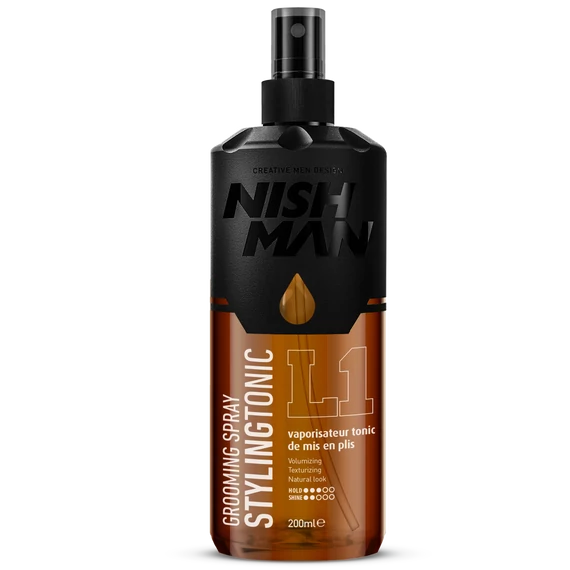 Nish Man Grooming Spray Styling Tonic hajformázó tonik 200ml