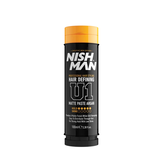 Nish Man Hair Defining Matte Paste Argan Strong Hold (U1) hajformázó 100ml
