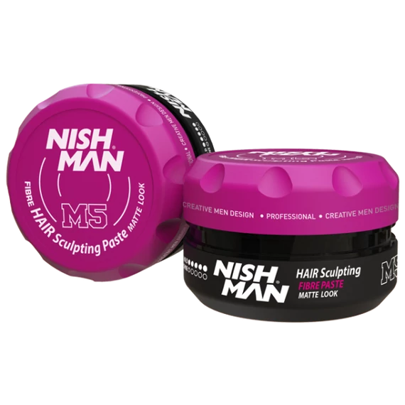 Nish Man hajformázó (M5) Fibre Hair Sculpting Matte Paste 100ml
