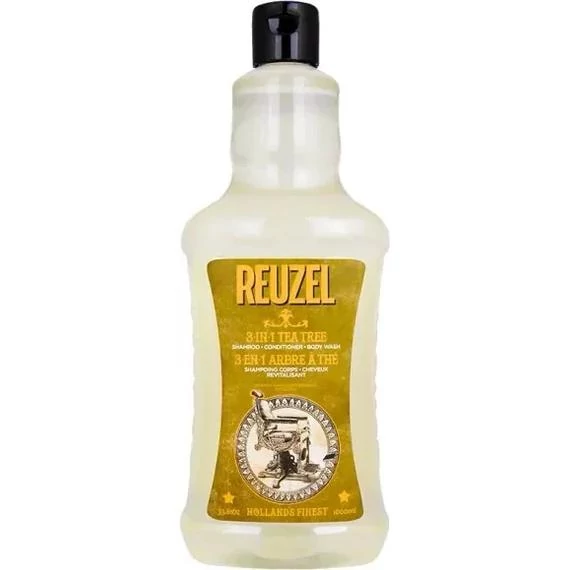 Reuzel 3-in-1 Tea Tree  sampon 1000ml (Salon Size)